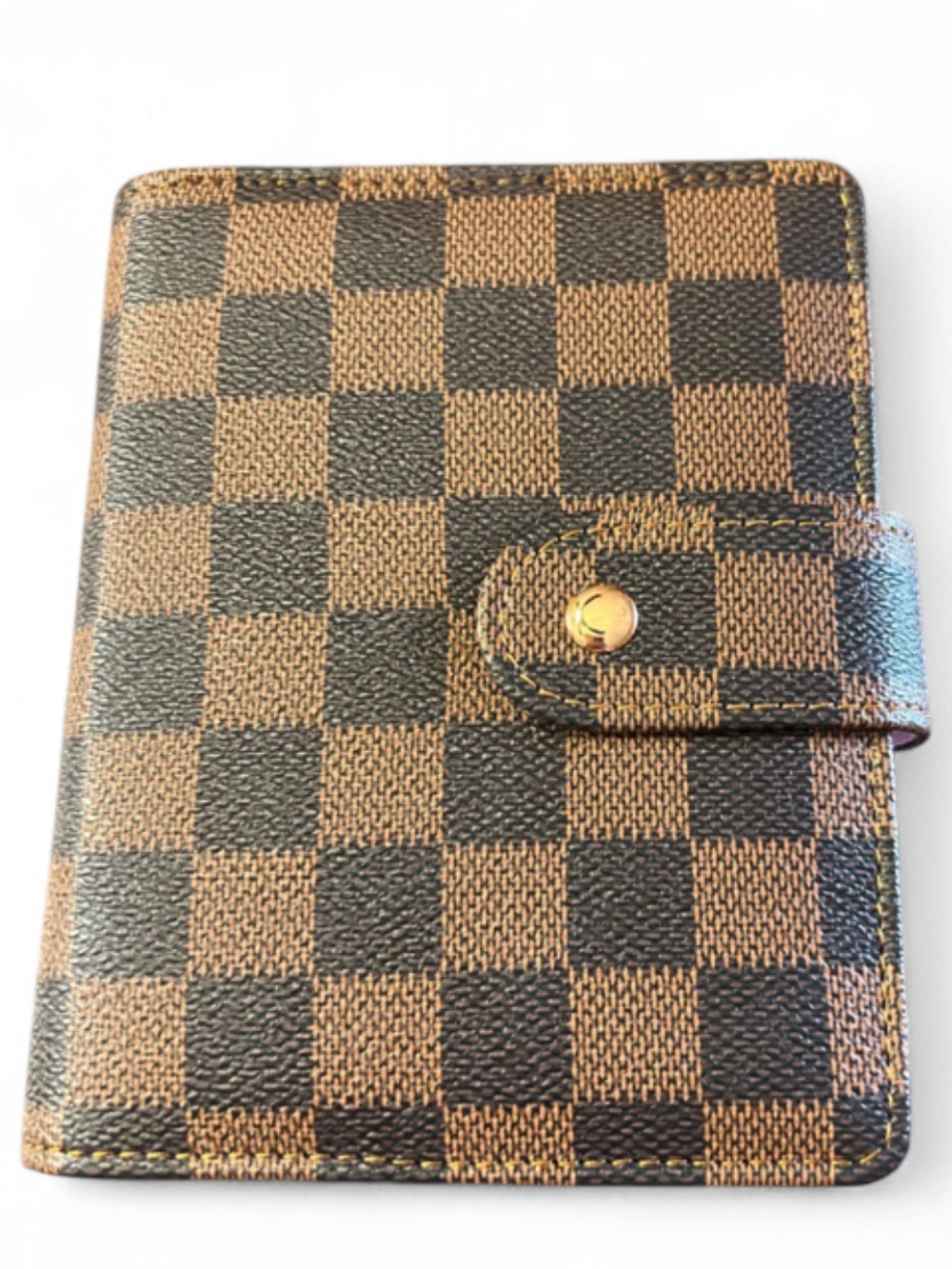 Checkerboard Brown agenda / organizer notebook